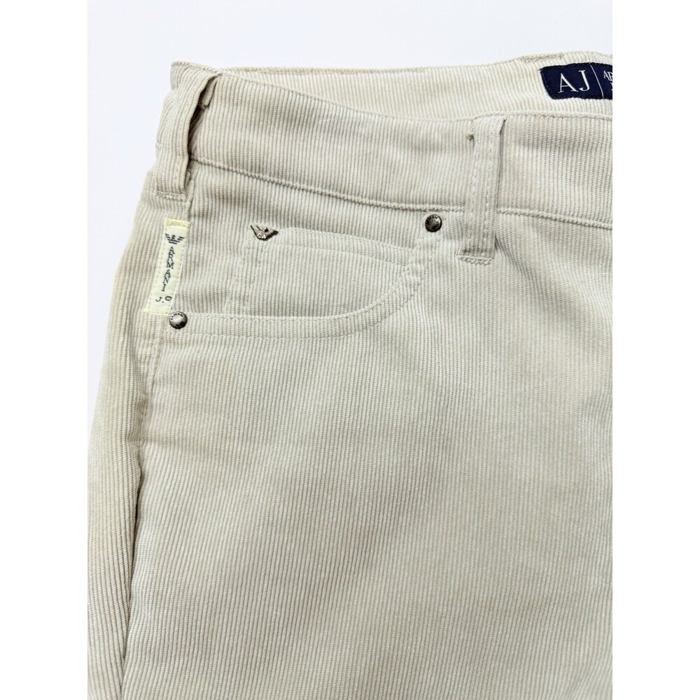 Armani Jeans Womens 27 Gray Corduroy Pants Bootcut Stretch Designer Italy 28x30 - Picture 7 of 13